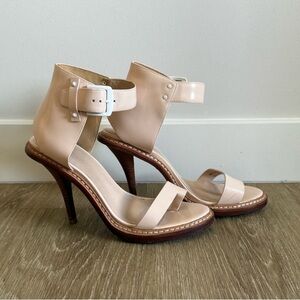 3.1 PHILLIP LIM Blush Ankle Strap Lug Sole Heels EUC